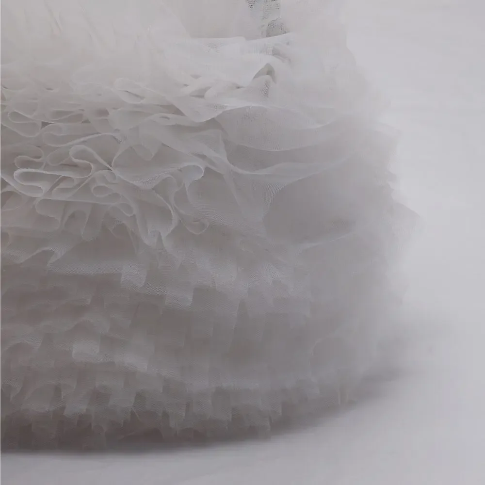 Badgley Mischka Womens Evening Bag White Tulle Rhinestone Bridal Formal Wedding